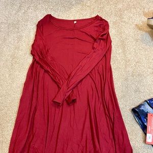 Red tshirt dress